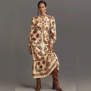 Farm Rio X Anthro LS Maxi Dress